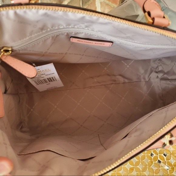 Michael Kors Large Pale Pink Ciara + Wallet NWT - Picture 4 of 8